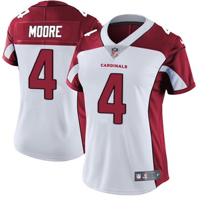Nike Arizona Cardinals #4 Rondale Moore White Women's Stitched NFL Vapor Untouchable Limited Jersey